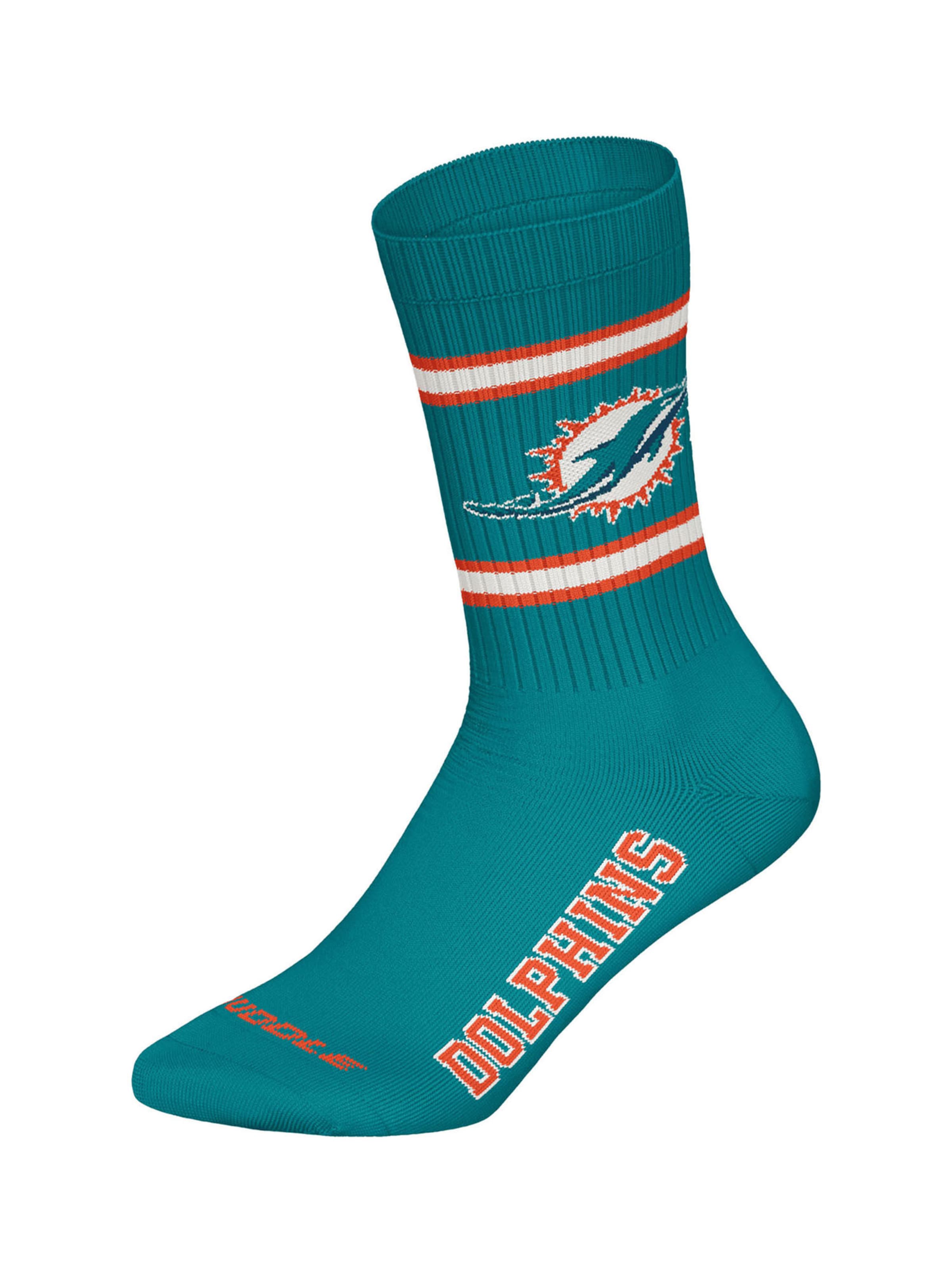 Chaussettes 'Miami Dolphins Crew' Huddle en bleu
