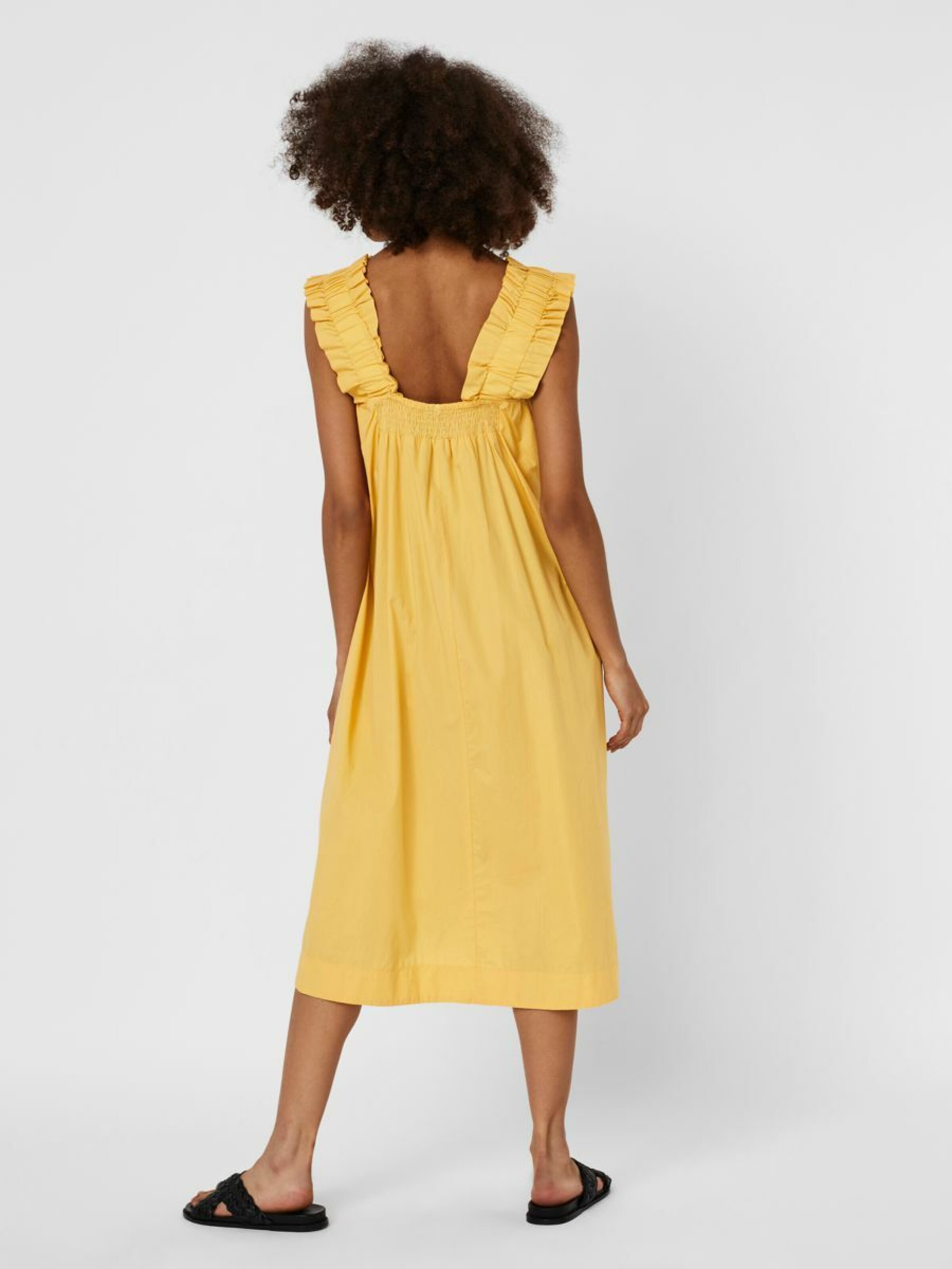 Frauen Kleider VERO MODA Kleid in Goldgelb - WP29244 Frauen Kleider VERO MODA Kleid in Goldgelb - WP29244