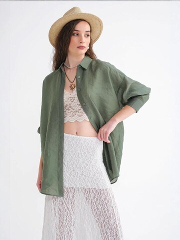 Camicia da donna di MixRay in verde