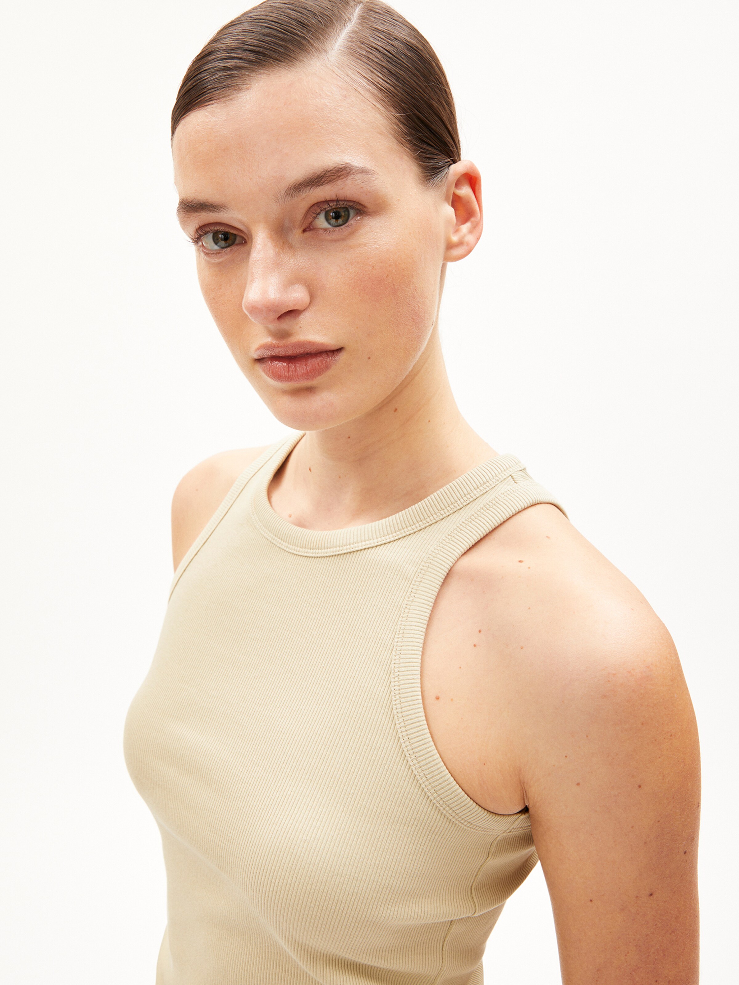 ARMEDANGELS Top in Beige: voorkant