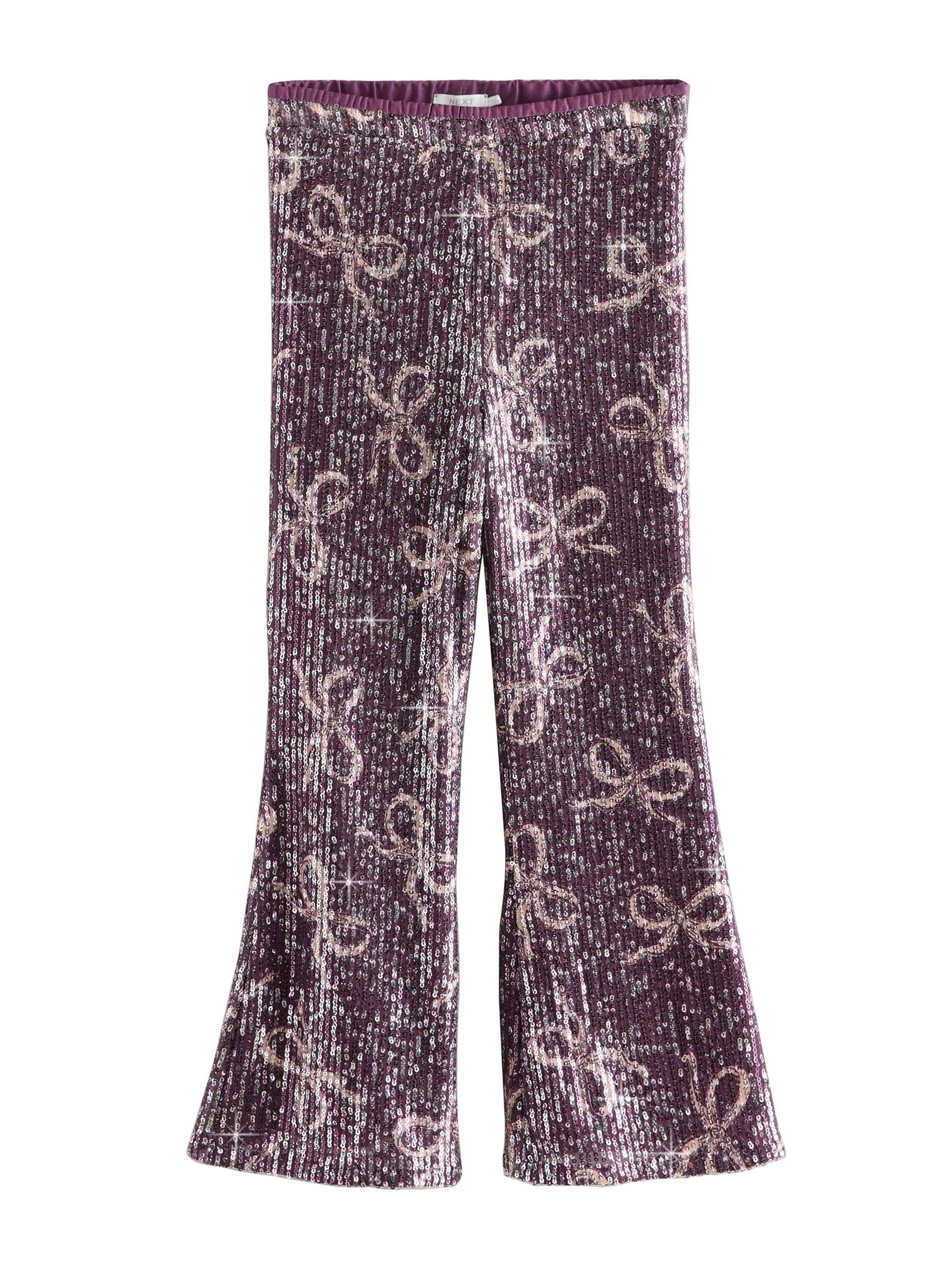 Next Разкроени Панталон в лилав: отпред