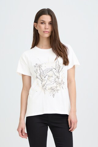 T-shirt 'PZAdabelle' Pulz en blanc : devant
