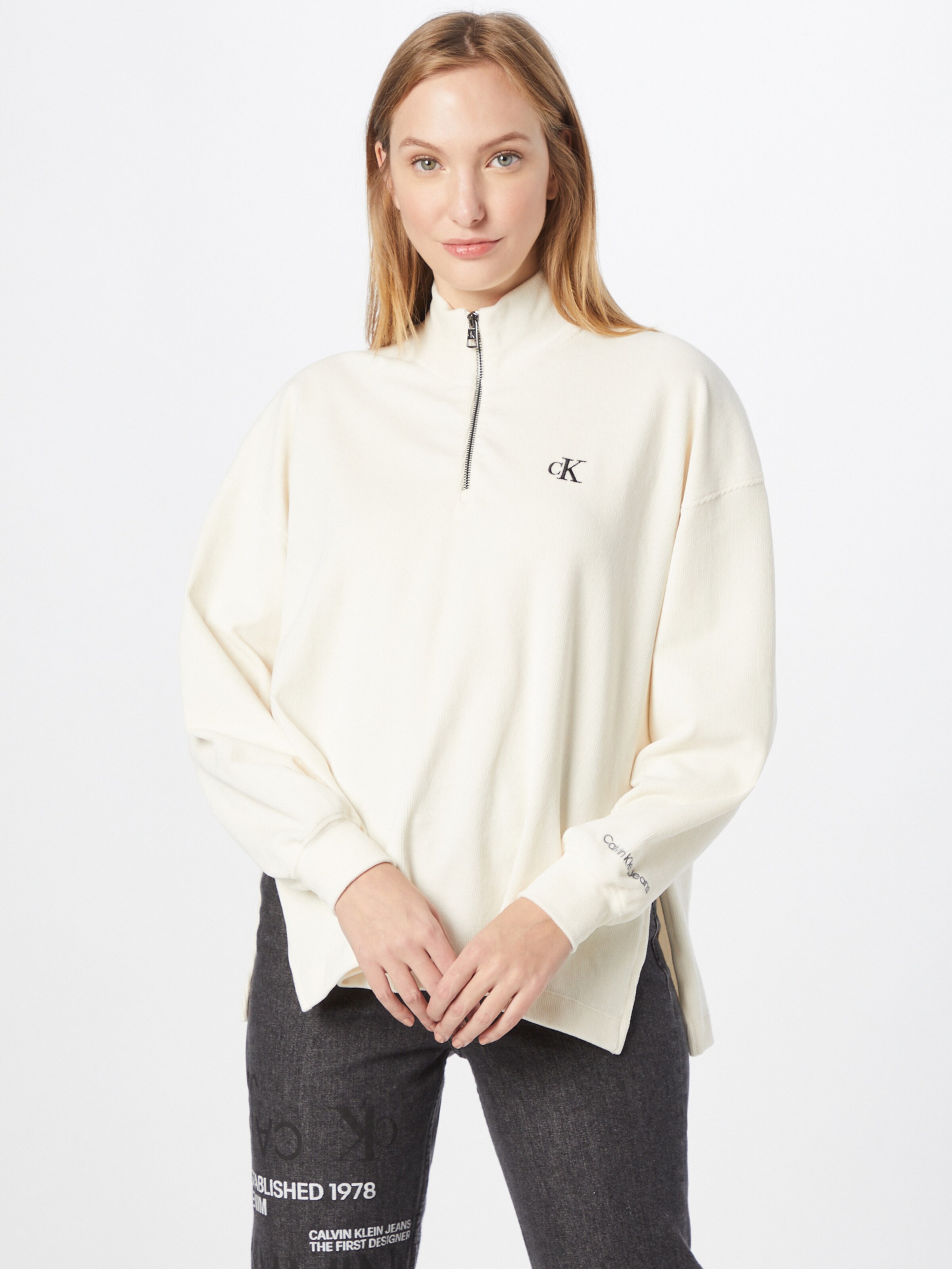 calvin klein quarter zip womens