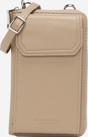 Seidenfelt Manufaktur Crossbody Bag 'Calla' in Brown: front