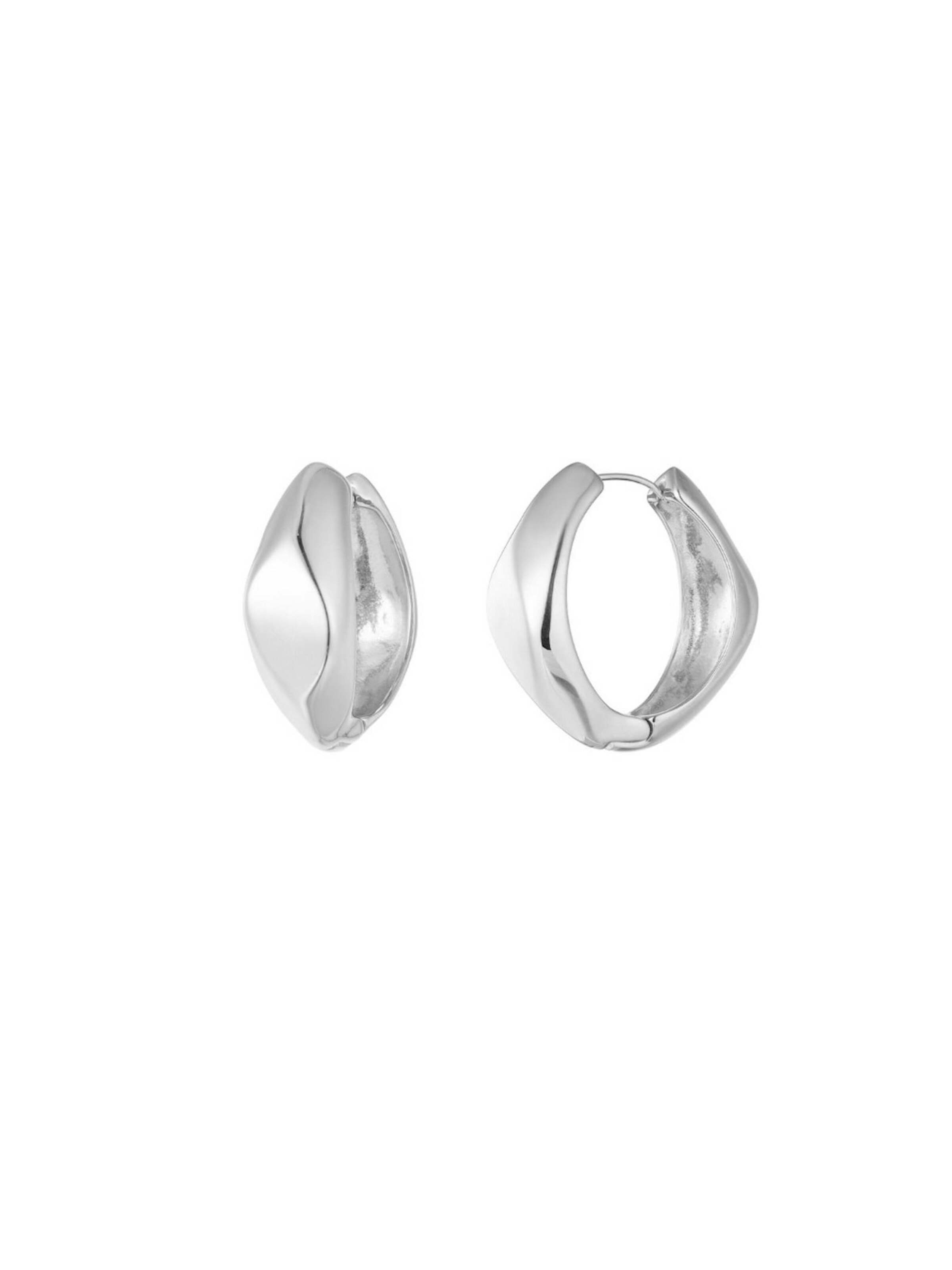 Cala Rose Earrings 'ELARA' in Silver: front
