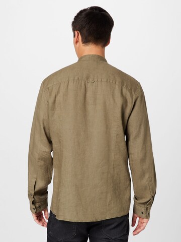 HUGO Regular fit Button Up Shirt 'Elvory' in Green