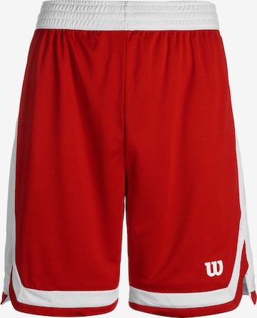 WILSON Loose fit Workout Pants in Red: front