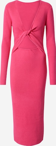 BZR Трикотажное платье 'Lela Jenner' в Ярко-розовый: спереди