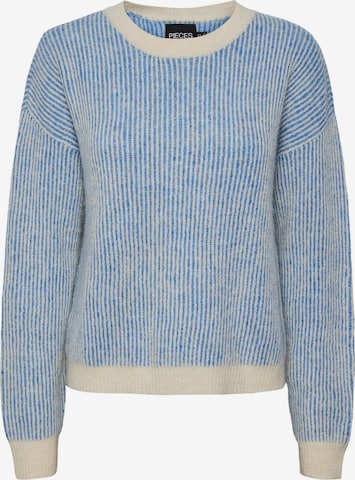 Pullover 'KARMEN' di PIECES in blu: frontale