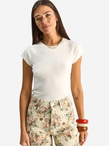 T-shirt Bianco Lucci en blanc
