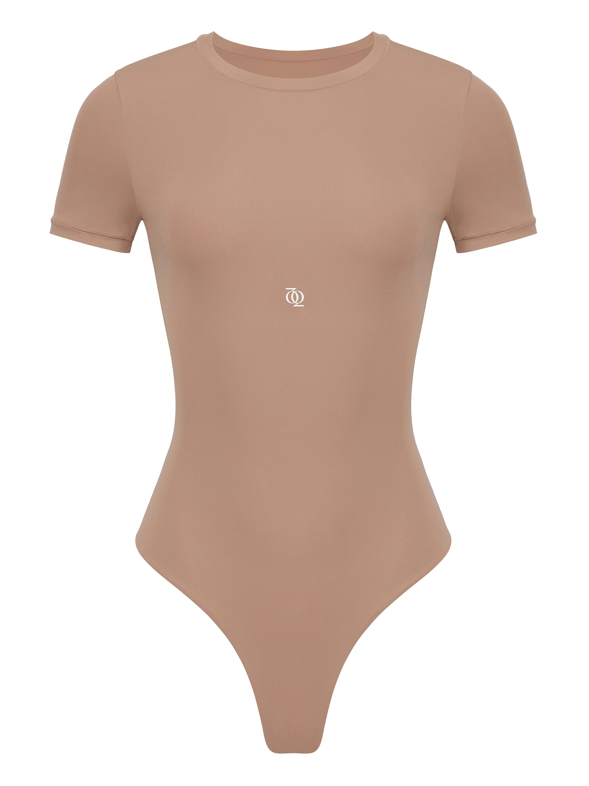 GOD SAVE QUEENS Bodysuit 'Second Skin T-Shirt Bodysuit' in Brown: front
