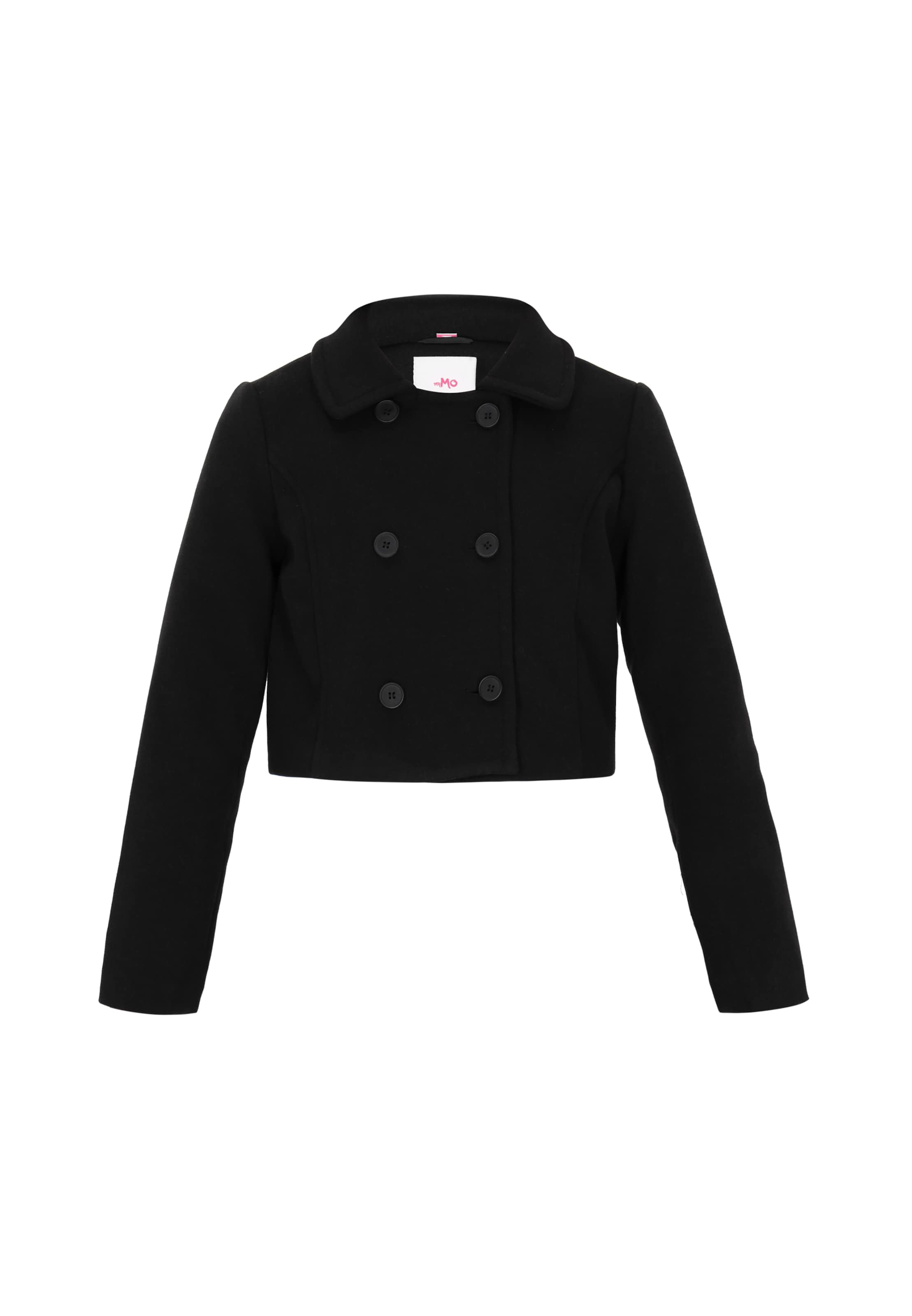 Veste mi-saison swirly en noir : devant