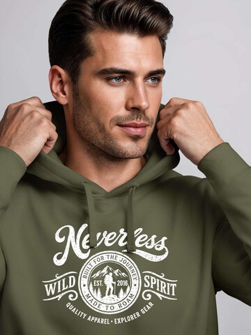 Neverless Sweatshirt 'Wild Spirit' in Green