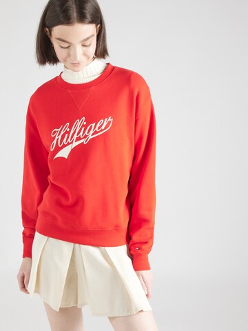 Felpa di TOMMY HILFIGER in rosso: frontale