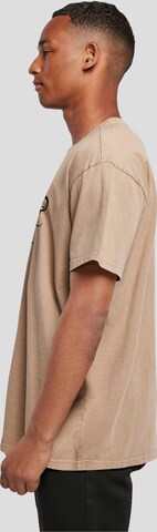T-Shirt 'Summer - Make waves' Merchcode en beige