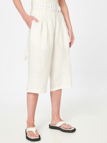 KAN Loose fit Pleat-Front Pants 'BACOPA' in Beige: front