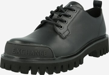 ARMANI EXCHANGE Šněrovací boty – černá: přední strana