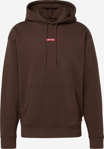 Felpa 'Relaxed Baby Tab Hoodie' di LEVI'S ® in marrone: frontale