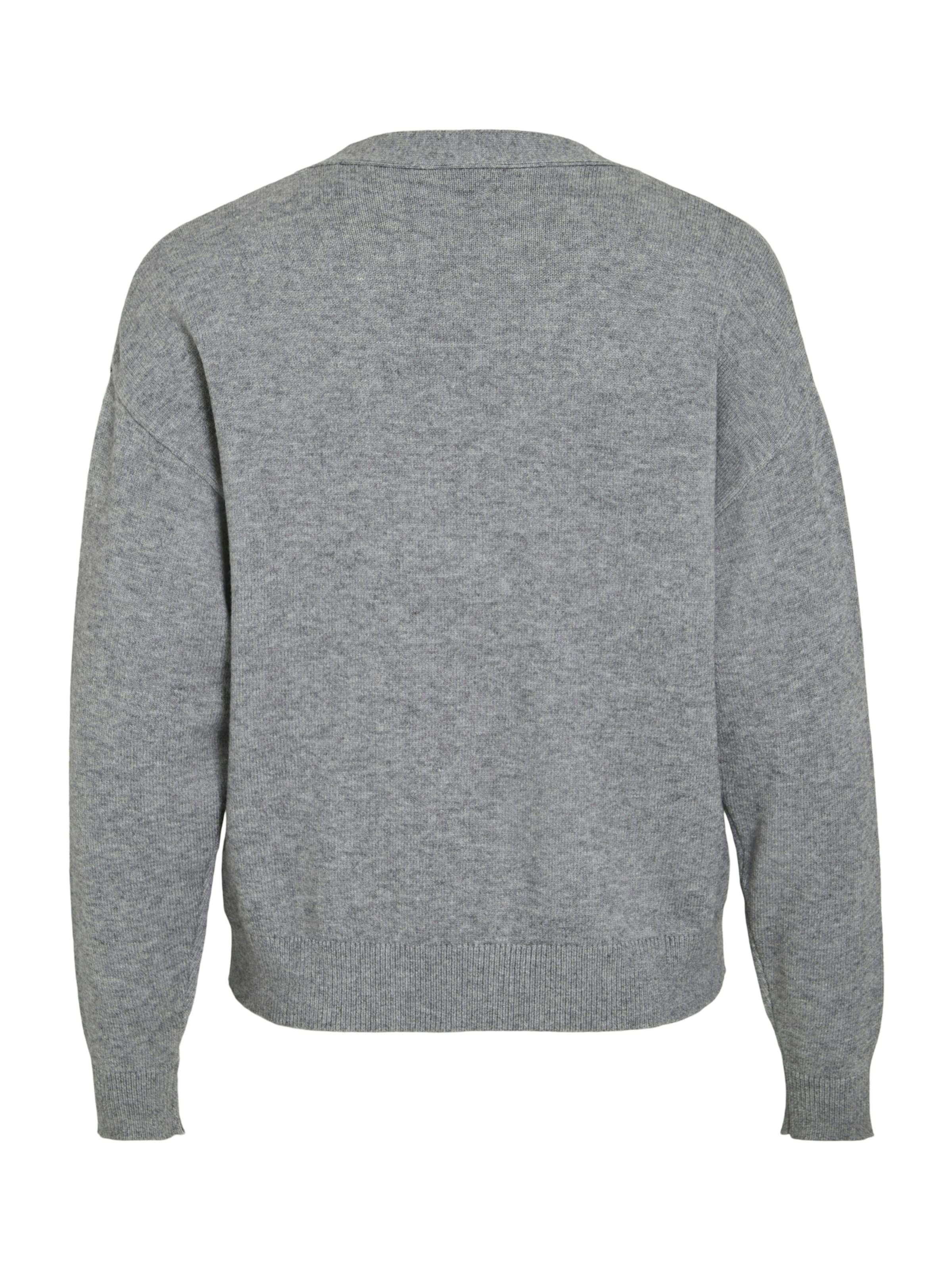 VILA Strickjacke 'VIRIL' in Grau
