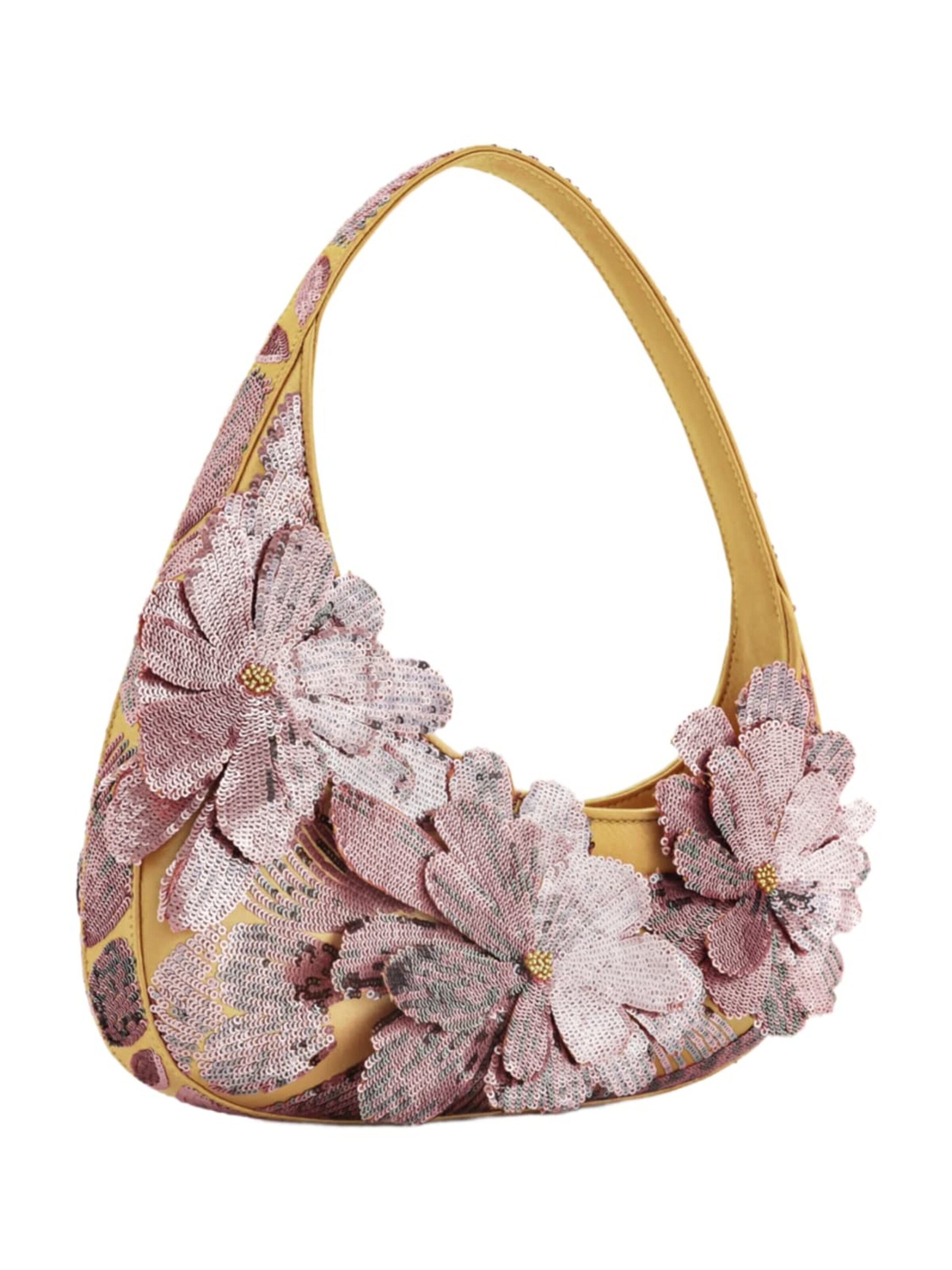 JW PEI - Bolso de hombro 'JW PEI Sac Bandoulière Pink Sequin Pink' en rosa