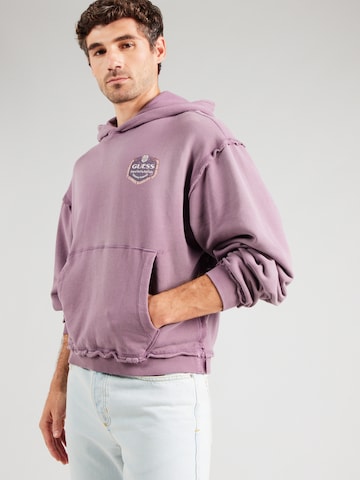 GUESS Originals - Sweatshirt em roxo: frente