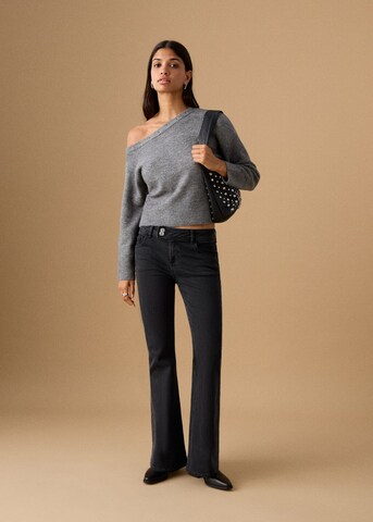 MANGO TEEN Flared Jeans 'Thalia' in Schwarz