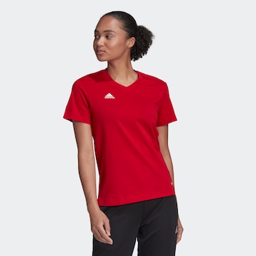 T-shirt fonctionnel 'Entrada 22' ADIDAS SPORTSWEAR en rouge : devant