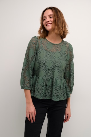 Kaffe Blouse 'Paula' in Groen: voorkant