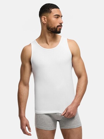 cfab (formerly creamy fabrics) Onderhemd 'Cotton Herren Unterhemd' in Wit: voorkant
