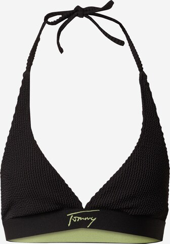 melns Tommy Jeans Trijstūra formas Bikini augšdaļa: no priekšpuses