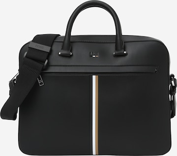BOSS Briefcase 'Ray' in Black: front