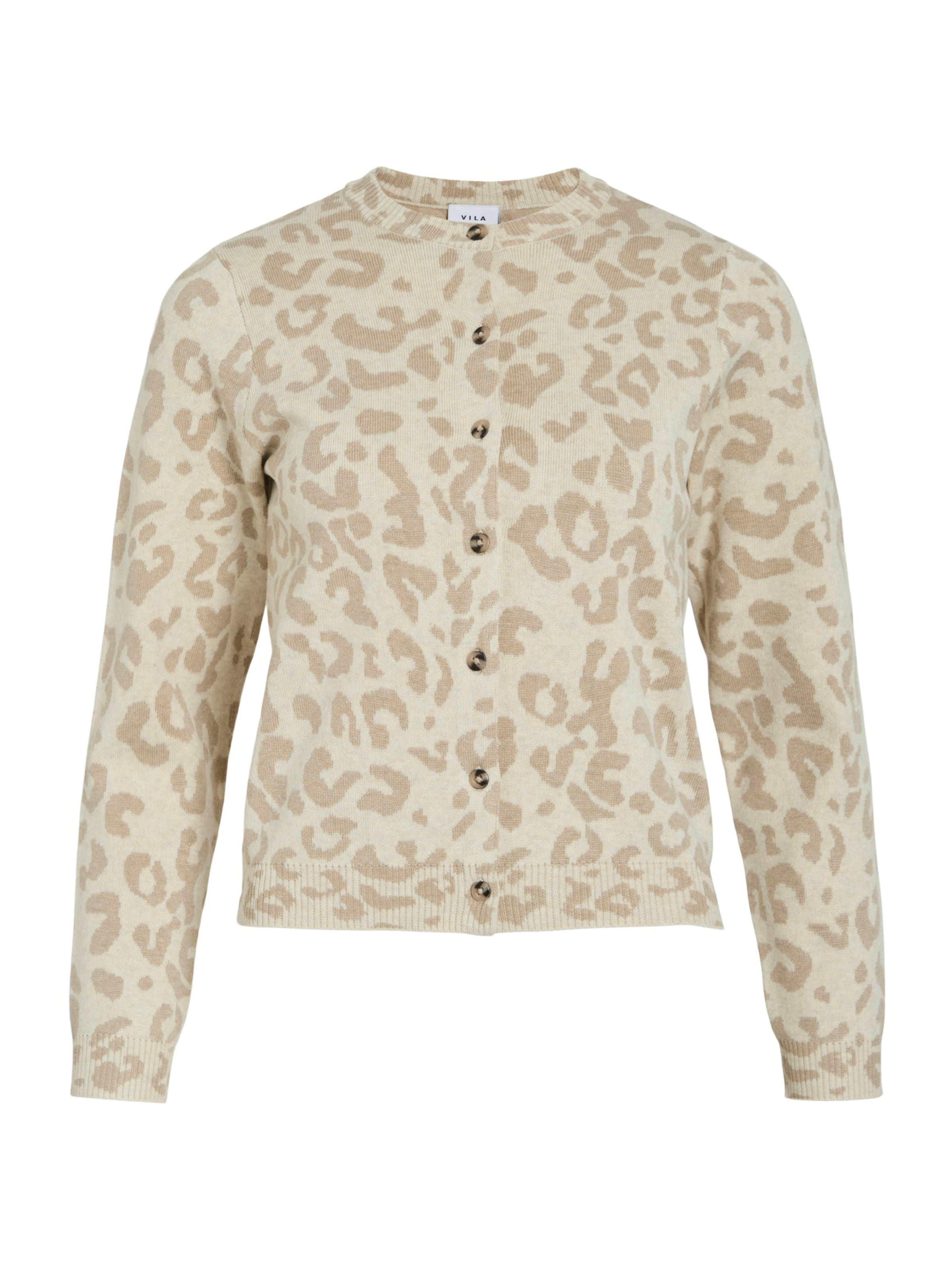 VILA Gebreid vest 'VIMAYAS' in Wit: voorkant