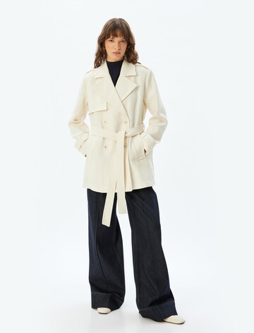 Koton Between-seasons coat in Beige: front