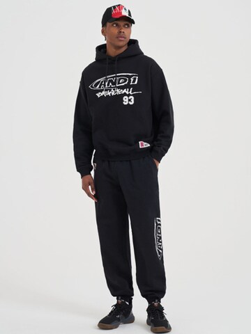 Effilé Pantalon AND1 en noir