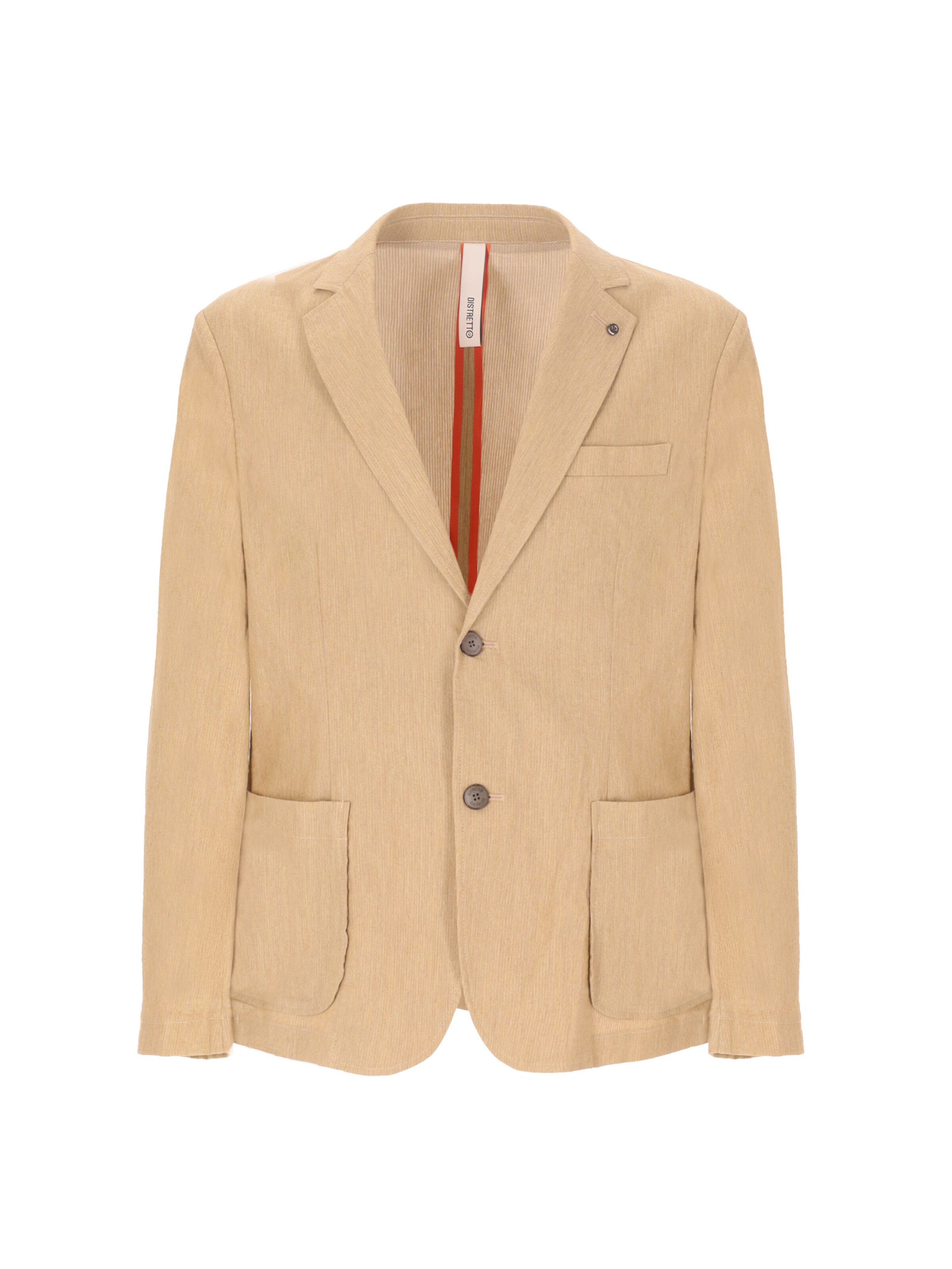 Distretto12 Regular Fit Sakko 'Lear' in Beige: Vorderseite