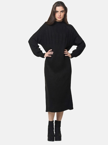 Elara Strikkjole i sort