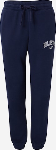 Effilé Pantalon HOLLISTER en bleu : devant