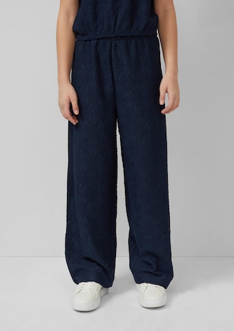 Wide Leg Pantalon s.Oliver en bleu : devant
