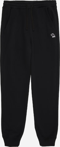 juoda Abercrombie & Fitch Siaurėjantis Kelnės 'Essential': priekis