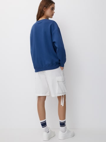 Sweat-shirt Pull&Bear en bleu