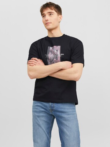 T-Shirt 'Vesterbro' JACK & JONES en noir : devant