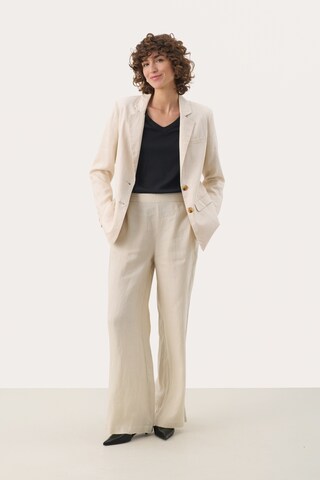 Part Two Wide leg Broek 'Elna' in Beige
