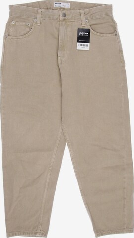 Bershka Jeans in 42 in Beige: front