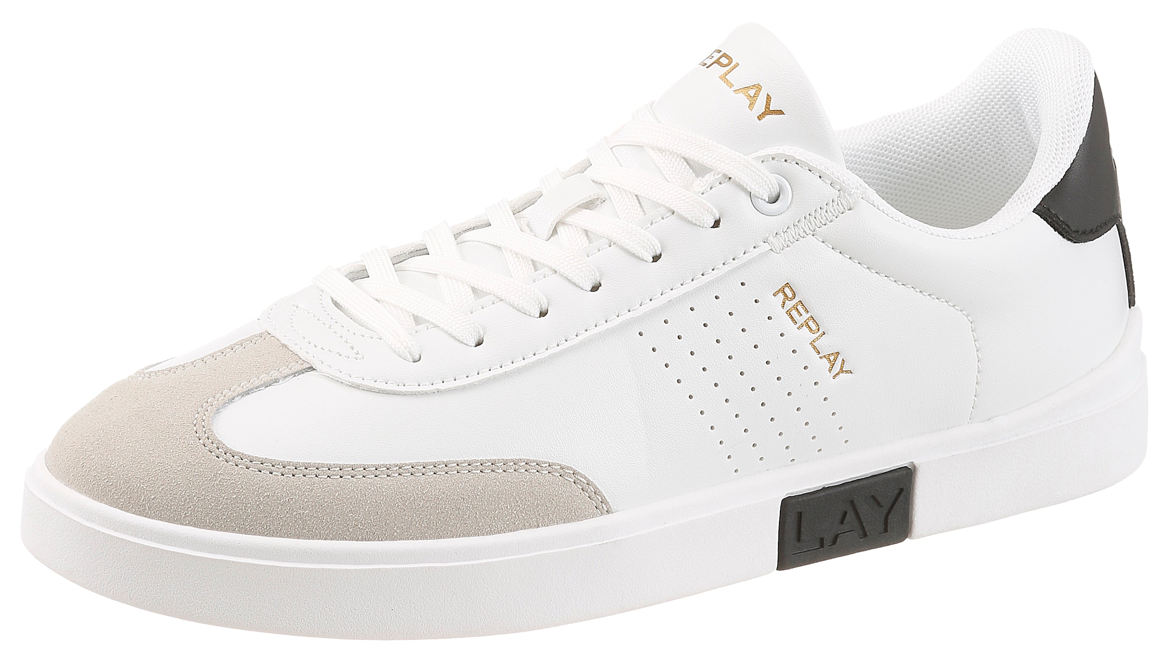REPLAY Sneakers in White: front