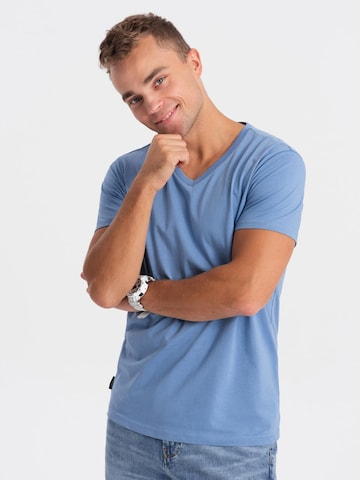 Ombre Shirt in Blauw: voorkant