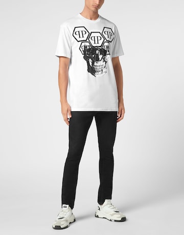 Philipp Plein - Camiseta 'Skull' en blanco
