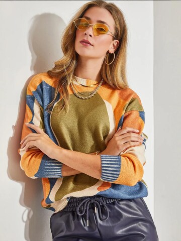 Bianco Lucci Sweater in Mixed colors