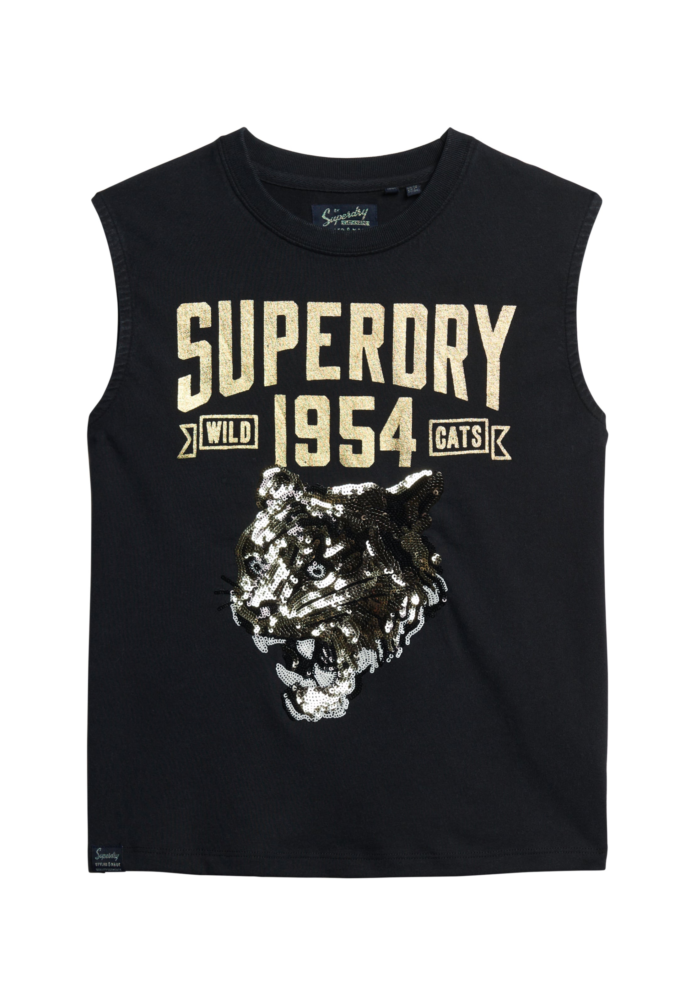 Superdry & Co Top in Schwarz: Vorderseite