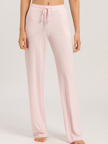 Hanro Pajama Pants ' Natural Elegance ' in Pink: front