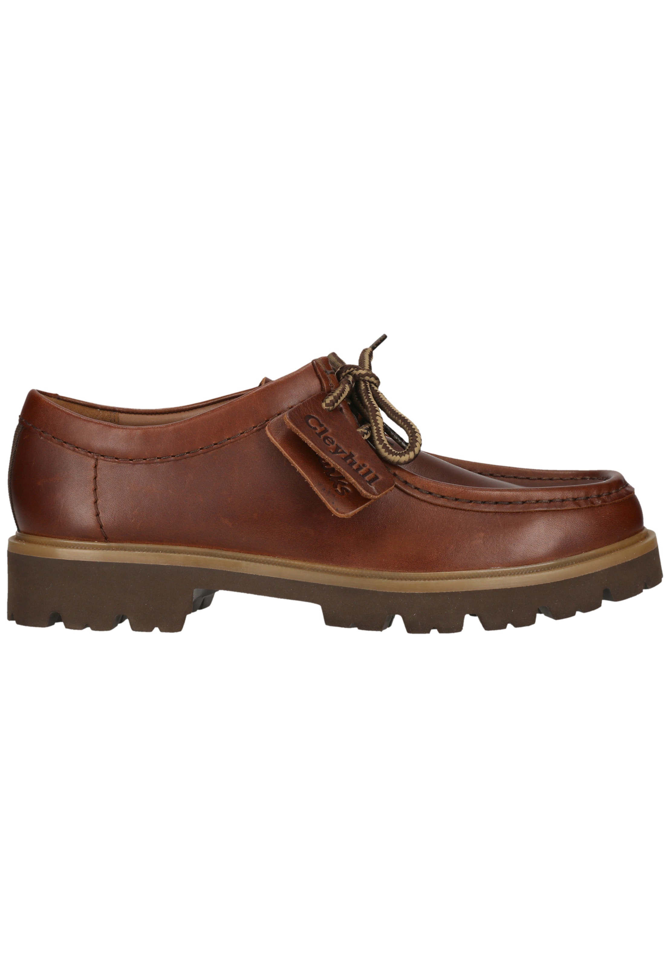 CLARKS Veterschoen 'Cleyhill Seam' in Bruin
